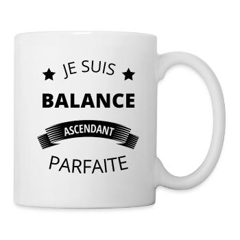 Balance ascendant parfaite humour astrologie - Mug blanc - blanc - Droite