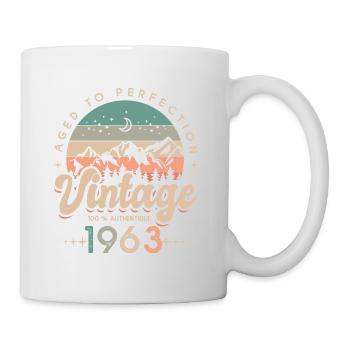 1963 Jahrgangsjubiläum 60 Jahre - Tasse - Weiß - Rechts