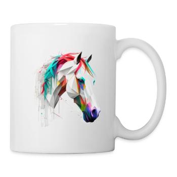 Art de la tête de cheval - Mug blanc - blanc - Droite