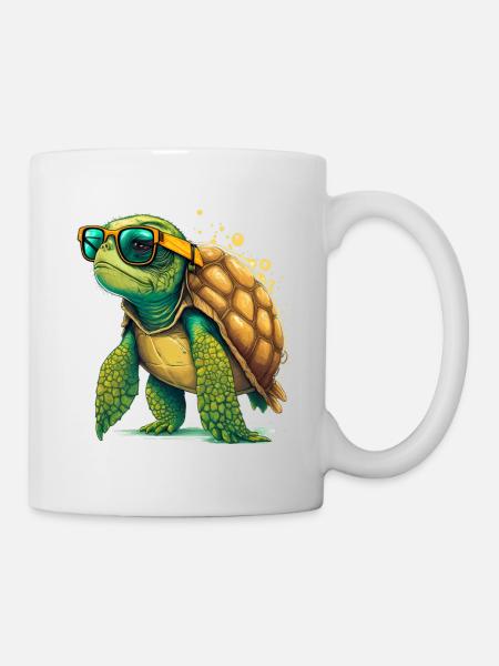 Turtle old - Mug - white