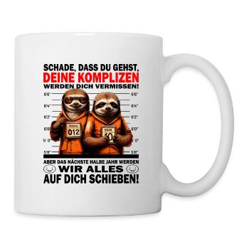 Werden dich vermissen - Jobwechsel - Tasse - Weiß - Rechts