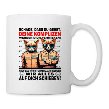 Werden dich vermissen - Jobwechsel - Tasse - Weiß - Rechts