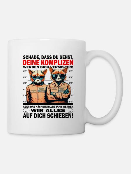 Werden dich vermissen - Jobwechsel - Tasse - Weiß