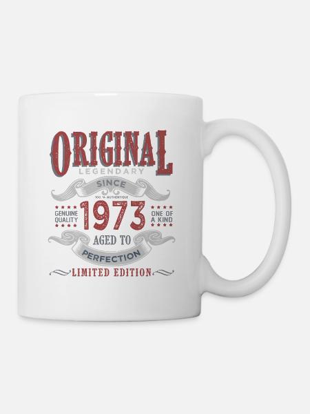 Né en 1973 Cadeau d anniversaire 50 ans original - Mug blanc - blanc