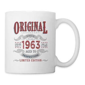 Born in 1963 Original 60 years birthday gift - Mug - white - Right