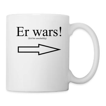 Er wars! (ich bin unschuldig) Meme Collection - Tasse - Weiß - Rechts