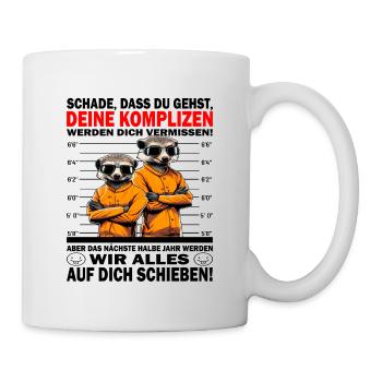 Werden dich vermissen - Jobwechsel - Tasse - Weiß - Rechts