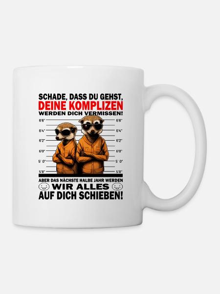 Glückwunsch zur Flucht - Jobwechsel - Tasse - Weiß