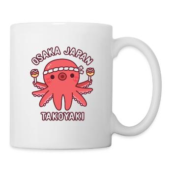 Cute Octopus Osaka Japan Takoyaki Food - Mug - white - Right
