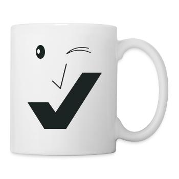 Feines Lächeln - Feines Gesicht C02 - Tasse - Weiß - Rechts