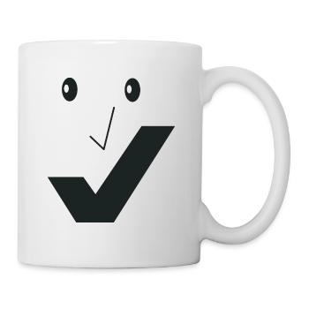 Feines Lächeln - Feines Gesicht C03. - Tasse - Weiß - Rechts