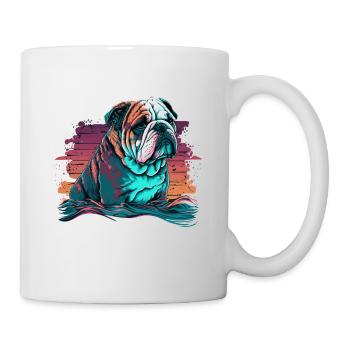 Bulldog Jour malheureux - Mug blanc - blanc - Droite