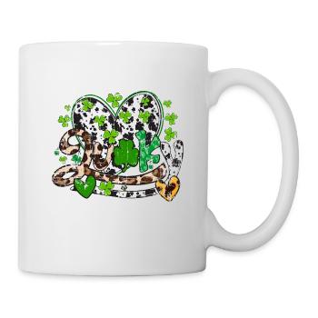 St Patrick’s day, Shamrock, Clover Distressed - Mug - white - Right