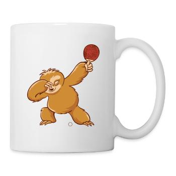 Table Tennis Outfit Ladies Cat - Mug - white - Right