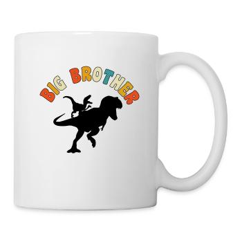 Promu grand frère dinosaure Gift, Big brother - Mug blanc - blanc - Droite