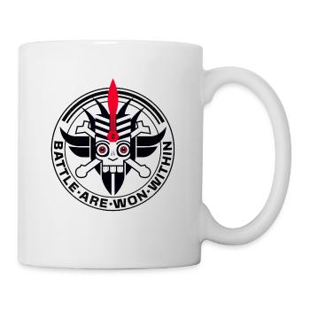 la bataille se gagne à l'intérieur - Mug blanc - blanc - Droite