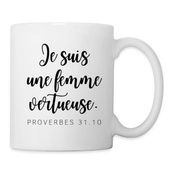 Je suis une femme vertueuse 1 - Mug blanc - blanc - Droite