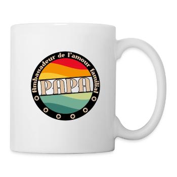 T-shirt fête des pères - Mug blanc - blanc - Droite