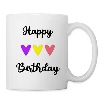 JAHRESTAG. ALLES GUTE ZUM GEBURTSTAG!. ALLES GUTE ZUM GEBURTSTAG!. - Tasse - Weiß - Rechts