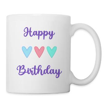 ALLES GUTE ZUM GEBURTSTAG!. ALLES GUTE ZUM GEBURTSTAG!. JAHRESTAG. - Tasse - Weiß - Rechts