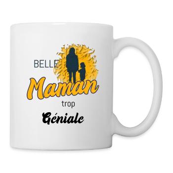 Belle-mère trop géniale. Belle mère. - Mug blanc - blanc - Droite