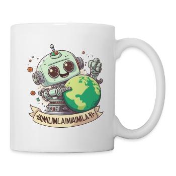 Die Zukunft der Intelligenz - Tasse - Weiß - Rechts