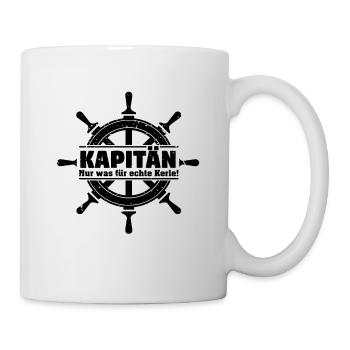 Kapitän Bootsschein Boot Schiff Segeln Geschenk - Tasse - Weiß - Rechts