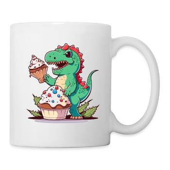 Dino Bäcker - Tasse - Weiß - Rechts