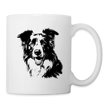 Border Collie - Mug blanc - blanc - Droite