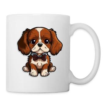 Eleganter Welpe - Tasse - Weiß - Rechts