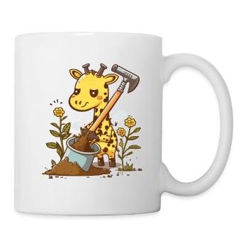 Jardinier girafe - Mug blanc - blanc - Droite