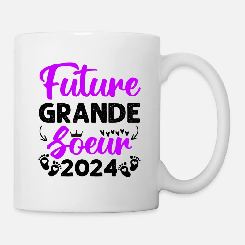 Future grande soeur 2024 bientôt grande soeur - Mug blanc - blanc
