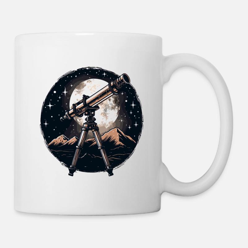 Astrophotographie Télescope d’astronomie - Mug blanc - blanc