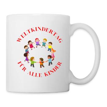 Weltkindertag für alle Kinder - Tasse - Weiß - Rechts