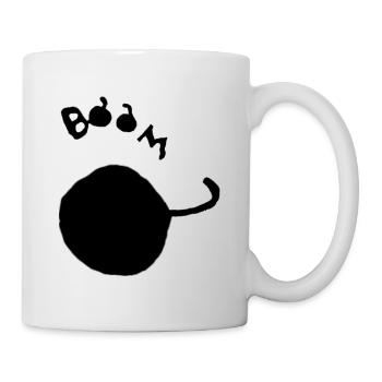 Boom Bombe schwarz - Tasse - Weiß - Rechts