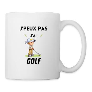J peux pas j ai golf - Mug blanc - blanc - Droite