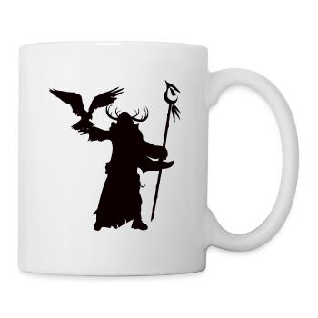 Silhouettes de chaman, pour l’amateur de stylo et de papier - Mug blanc - blanc - Droite