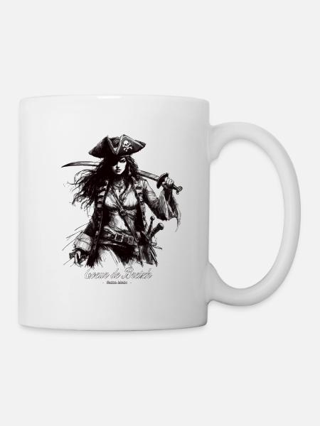 pirate saint malo coeur de breizh - Mug blanc - blanc