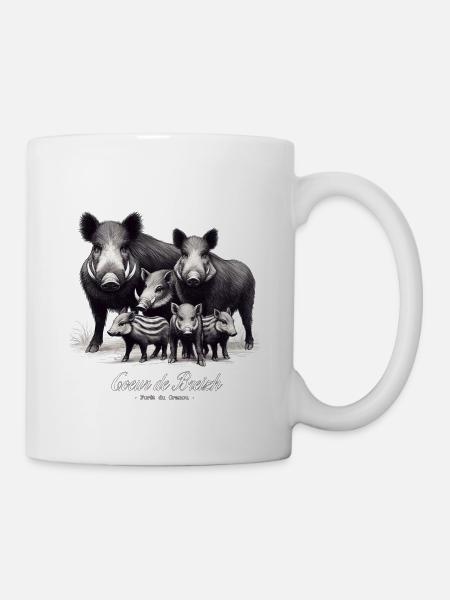 foret du cranou 29 coeur de breizh - Mug blanc - blanc
