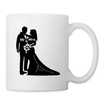 Wedding Wedding Bride Newlyweds Marriage Wedding - Mug - white - Right