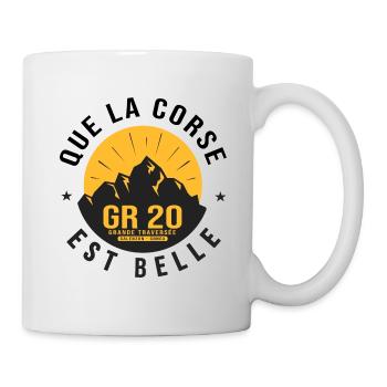 GR20 randonnée GR 20 gr 20 rando Corse - Mug blanc - blanc - Droite