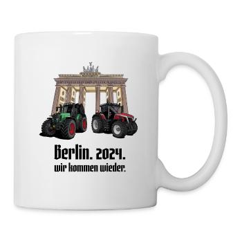 No Farmers - No Food - No Future // Berlin - Tasse - Weiß - Rechts
