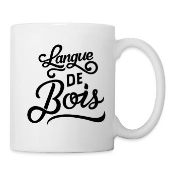 Langue de bois - Mug blanc - blanc - Droite