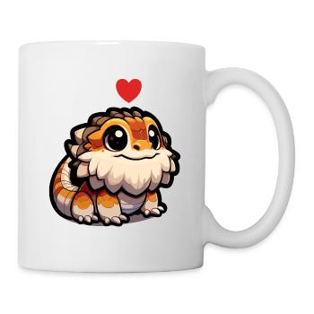 Mignon bébé dragon barbu - Mug blanc - blanc - Droite