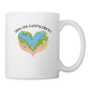 Save the f**ing planet - Tasse - Weiß - Rechts