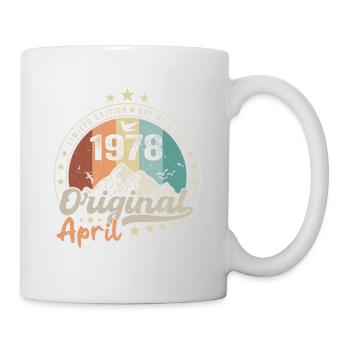 1978 Avril 1978 Anniversaire Avril 1978 Avril - Mug blanc - blanc - Droite