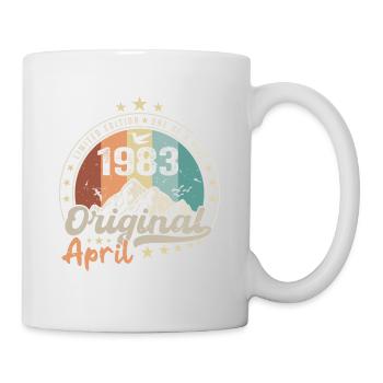 1983 April 1983 Birthday April 1983 April - Mug - white - Right