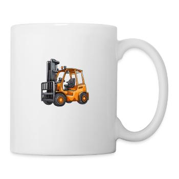 Alle beruhigen sich, ich bin Gabelstapler-zertifiziert - Tasse - Weiß - Rechts