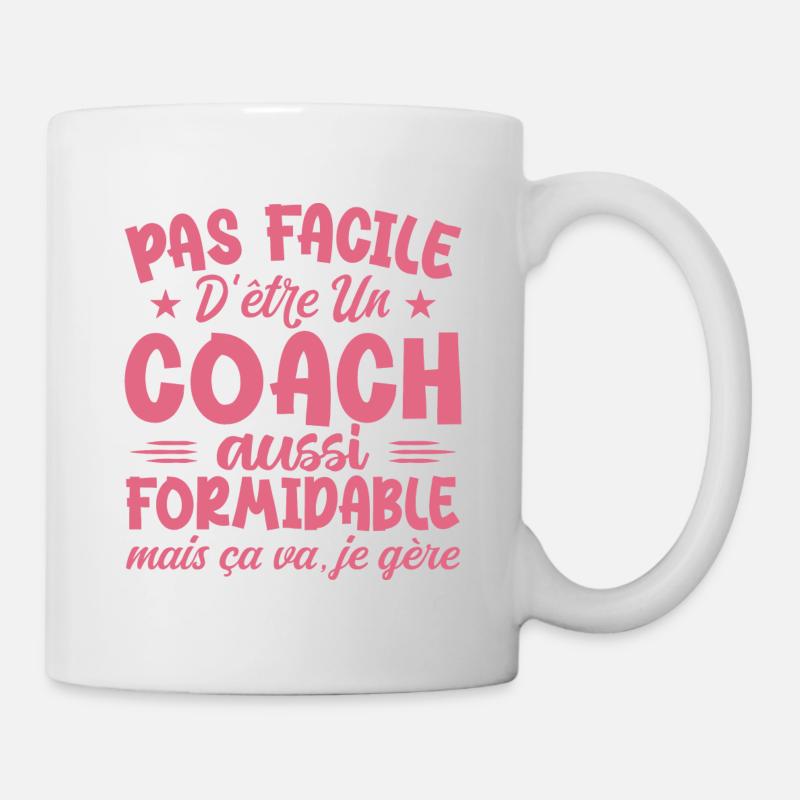 Coach Formidable Idée Cadeau Entraîneur Drôle - Mug blanc - blanc