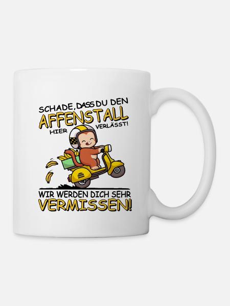 Wir werden dich vermissen - Jobwechsel - Tasse - Weiß